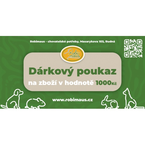 Dárkový poukaz v hodnotě 1000,-Kč - Tištěný